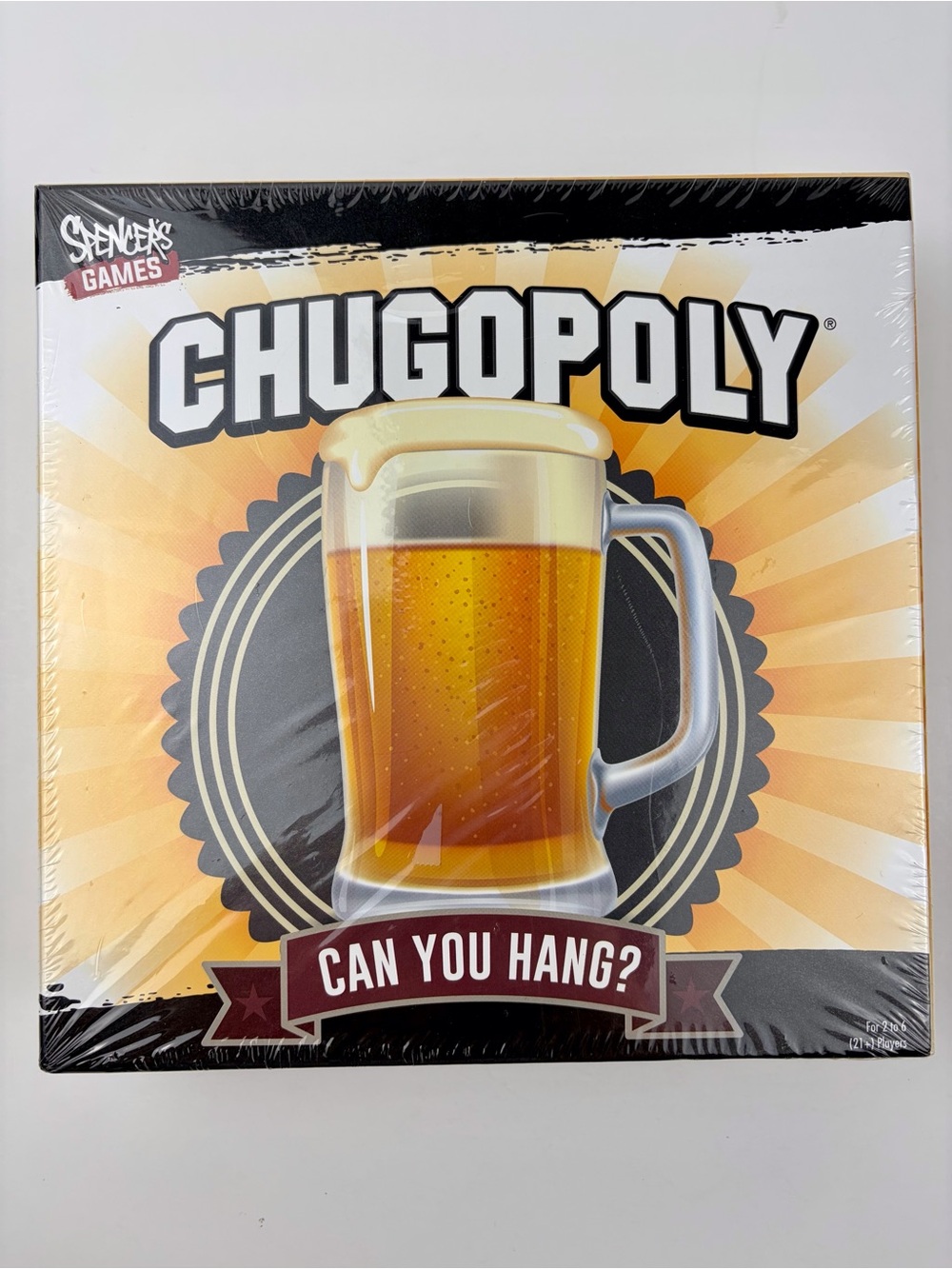 Chugopoly Can You Hang? The World's Favorite Drinking Adult Board Game Sealed